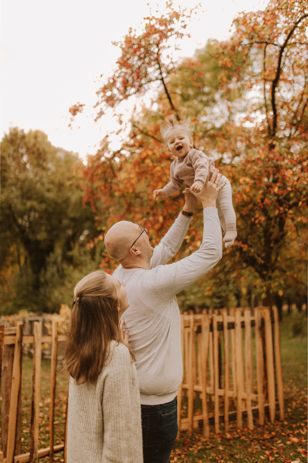 Familie im Herbst